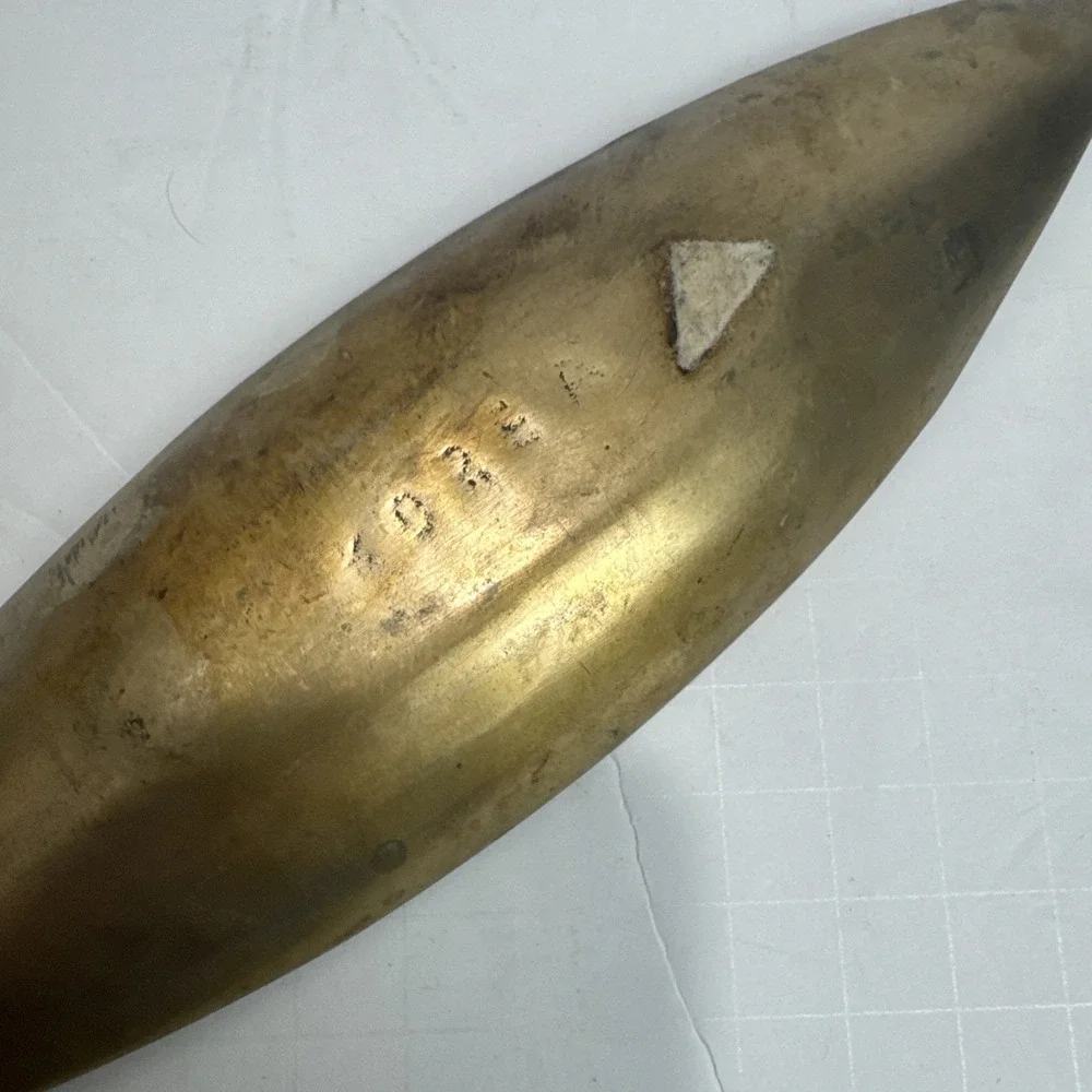 Vintage Solid Brass Leaf Shaped Trinket Dish Tray 10